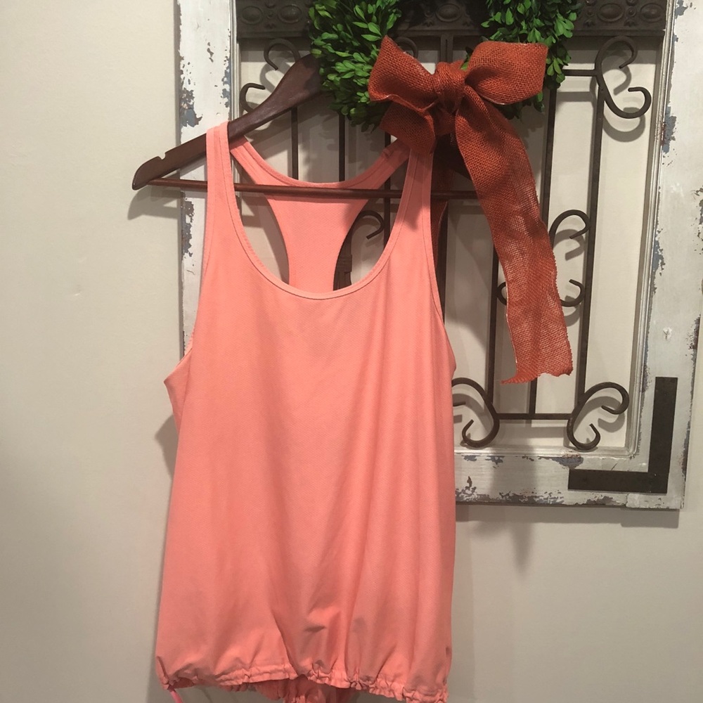Under Armour Drawstring Waist Racerback Tank Sz L